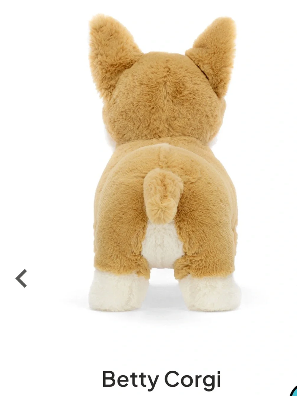 Jellycat Betty Corgi Plush - Cream & Tan